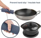 Silicone Trivet Mats - Hot Pot Holders - Drying Mat Our potholders Kitchen Tools is Heat Resistant 
