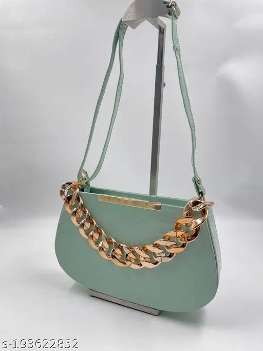 Stylish Sling Bag for Women (Green, 600 g)