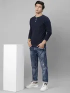 Rigo Full Sleeves Casual T-shirt for Men 