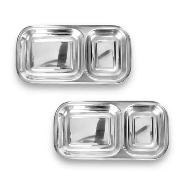 JENSONS Steel 2 Partition Plate (Pack of 2)