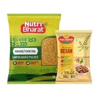 Desi Arhar Dal 1 kg + Holy Harvest Besan 500 g (Combo Pack)