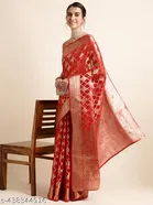 Organza Zari Woven Saree for Women 