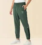 Cotton Blend Regural Fit Trackpant for Men (Green, M)