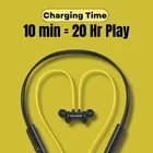 Tecsox In-the-ear Bluetooth Headset with Upto 30h Talktime Deep Bass - Black Yellow