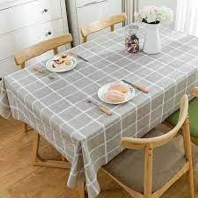 Future Market Checkered Table Cloth Waterproof Table Cover (A-121)