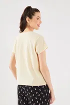 Round Neck Printed T-Shirt for Women 