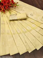 Cotton Linen Zari Woven Saree for Women 