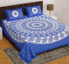 Cotton Rajasthani Jaipuri Double Bedsheet with 2 Pillow Covers 