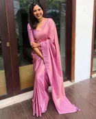 Jacqard Zari Saree for Women (Pink, 6.3 m)