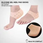 Silicone Gel Heel Pad Socks for Pain Relief for Men and Women,Pack of  2 Pair