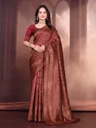 Banarasi Silk Embroidered Saree for Women 