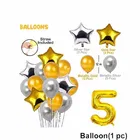 5th Happy Birthday Balloon Decoration,White,Set Of 1