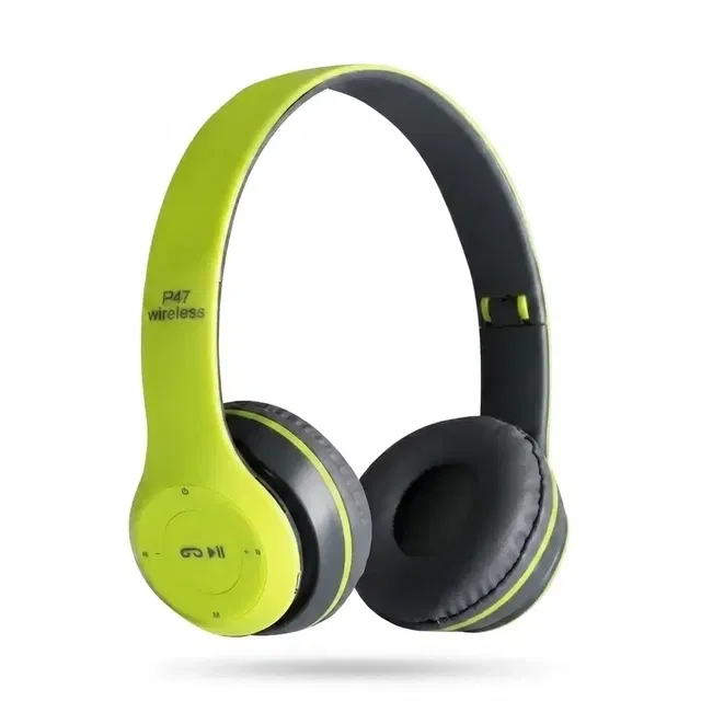 P47 Wireless Headphones with FM & SD (Green)