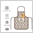 Krishna E Quilted Brown Flower Apron 68x58cms 