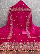 Embroidered Patiala Suit with Floral Pattern for Women 