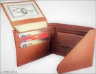 Leather Wallet for Men (Tan)