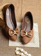 Shoetopia Brown Ballerinas 