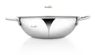 BRODEES Stainless Steel Kadhai 29 cm diameter 