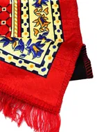 Qaleen Velvet Multipurpose Rug Mat for Jannamaz, Prayer & Meditation 