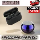 Wireless Bluetooth Speaker + Earbuds With Charging Case, 5.4 Bluetooth Version ,BLACK, 