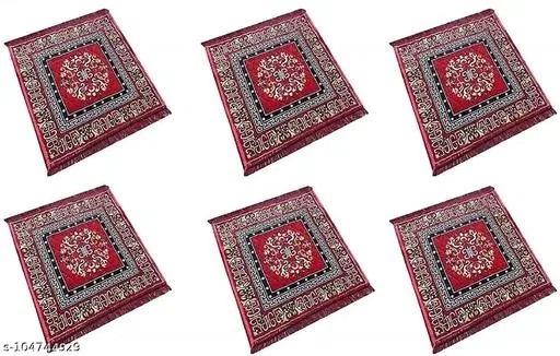 Pooja Aasan Cloth, Pack of 6 (Multicolor)