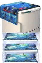 4 Pcs Fridge Cover 