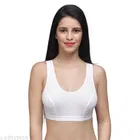 Cotton Blend Solid Non-Padded Bras for Women, Pack of 3 