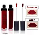Waterproof Matte Lipsticks (Maroon & Wine, Pack of 2)