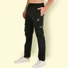 Lycra Nylon Logo Printed Track Pant for Men 