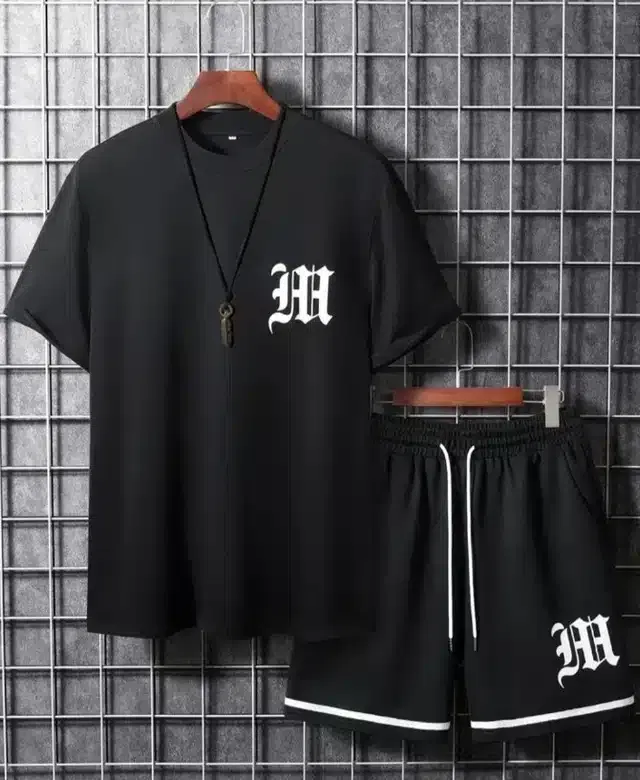 Polyester Printed Tracksuit for Men (Black, S)