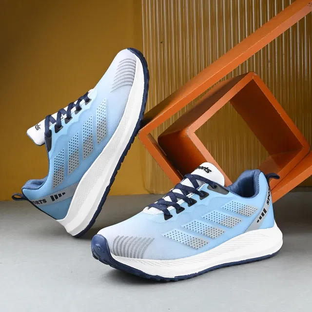 Sports Shoes for Men (Sky Blue, 10)