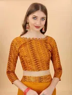 SVB Vichitra Silk Women Jacquard Saree With Un-Stitched Blouse 