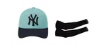 Printed Caps with Arm Sleeves for Men , Set of 2 