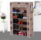 6 Shelves Metal Collapsible Shoe Rack 