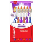Colgate ZigZag Antibacterial Medium Bristle Toothbrush 6 Pc + 2 Pc