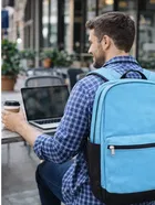 Lightweight Sky Blue School Backpack for Boys & Girls