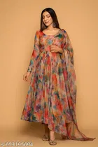Digital Printed Dress with Dupatta for Women 