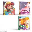 Fairy Tale Shaped Board Book | Cinderella, The Frog Prince, and Tom Thumb | for kids | story books | 