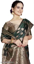 Organza Zari Woven Saree for Women 