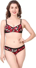 Cotton Blend Lingerie Set for Women 