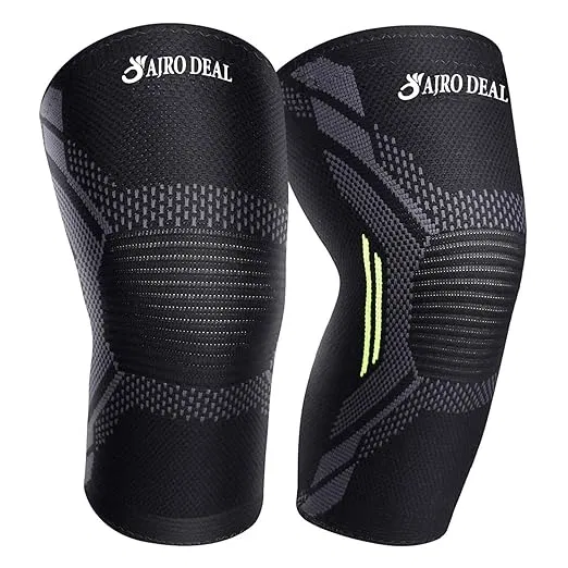 Nylon Orthopedic Knee Support for Men, Black