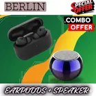 Wireless Bluetooth Speaker + Earbuds With Charging Case, 5.4 Bluetooth Version ,BLACK, 