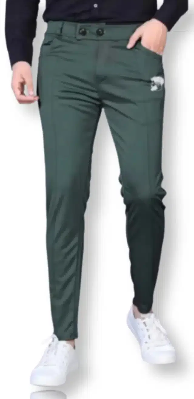Lycra Track Pant for Men (Dark Grey, 32)