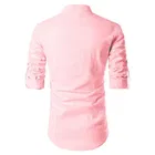 Trendy Cotton Full Sleeves Short Kurta For Men 