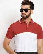 Colorblocked Polo T-Shirt for Men 
