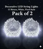 MPROW 11 Meter Decorative White LED Pixel String Light (Pack of 2)