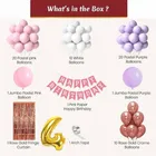 4th Happy Birthday Balloon Decoration Kit, Multicolor, Pack Of 66