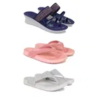 Combo of Heels with Slippers for Women 