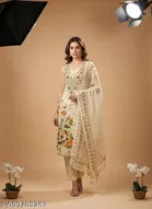 Bandhani Printed Jaipuri Designs Embroidered Top Bottom Duppata for Women 