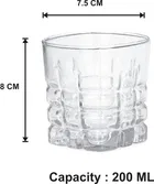 Afast Transparent, Glasses Suitable for Drinks 180 ml, Water, Juice, etc, Perfect for Home, Restaurants and Parties -Pack of 4